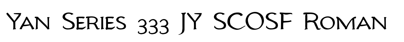 Yan Series 333 JY SCOSF Roman image